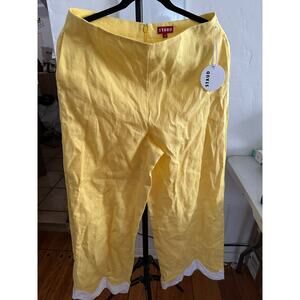 STAUD Gelsomino Pants Yellow 10